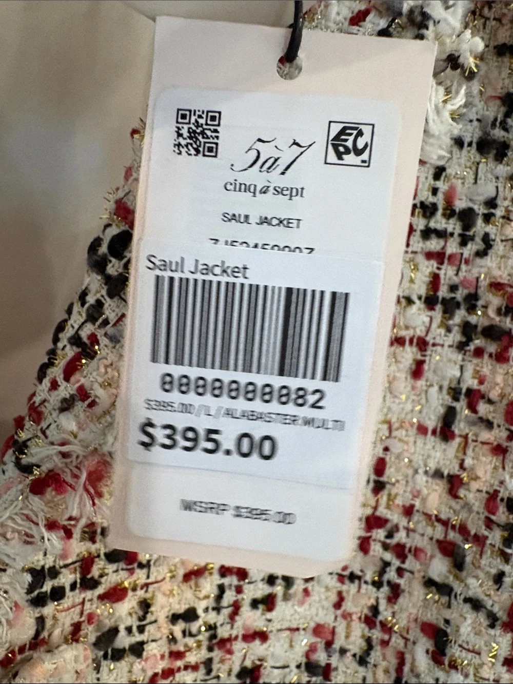 Cinq a Sept NWT “Saul” jacket   Size L